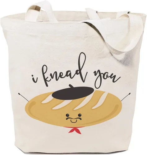 Vista 19 de The Cotton & Canvas Co. Bolsa de compras reutilizable de tela, bolsa para ir al mercado
