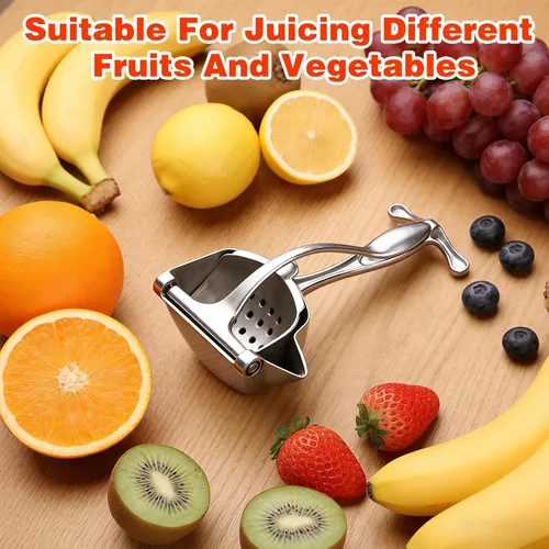 Vista 5 de Extractor de jugo de fruta fresca de aleación de aluminio, fácil de usar y limpiar, fácil de jugo Exprimidor de mano, exprimidor de cítricos