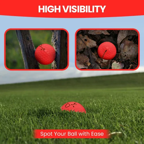 Vista 5 de Cut Golf – Pelotas de golf de distancia máxima de tacto suave – Una docena de bolas de giro reducido – Precisión mejorada, control lateral verde