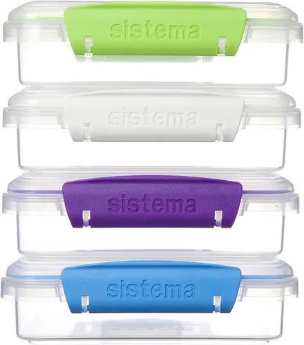Vista 2 de Sistema To Go Collection Sandwich Box Contenedor de almacenamiento de alimentos, 15.2 onzas, azul