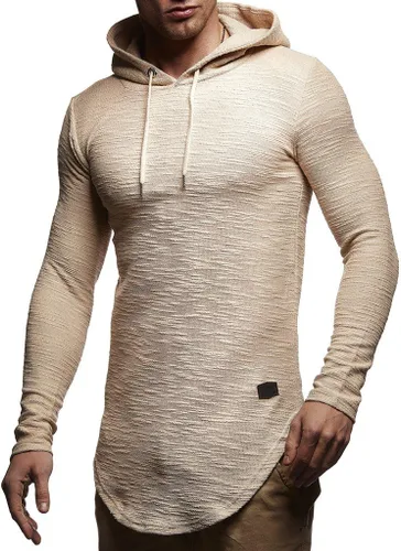 Vista 2 de LEIF NELSON Sudadera de gran tamaño con capucha LN6300 para hombre