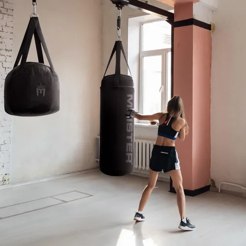 Vista 7 de Meister Typhoon - Bolsa pesada llena de agua con núcleo de aire y funda de neopreno para boxeo y MMA