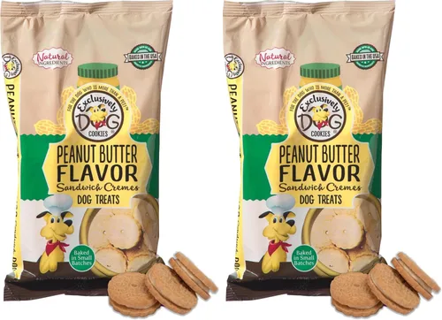 Vista 8 de Exclusively Dog Galletas Sandwich Cremes S'mores Flavor Dog Treats para perros medianos y grandes, naturales y fabricadas en los Estados Unidos, 8
