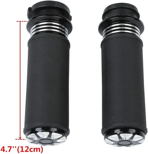Vista 3 de TCT-MOTORPARTS Agarraderas eléctricas de 1 pulgada para manillar Harley Touring