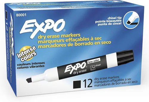 Vista 8 de Expo 80001 - Marcadores de borrado en seco con punta de cincel de bajo olor