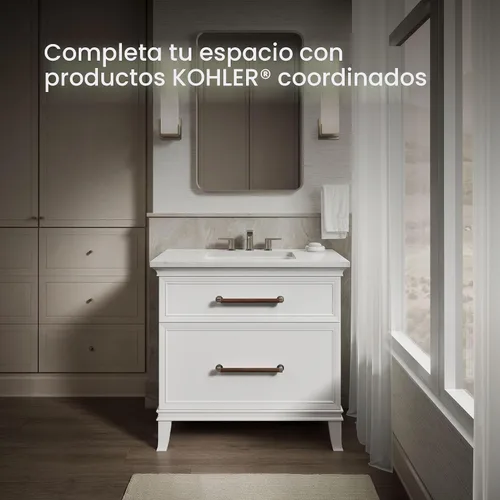 Vista 8 de KOHLER K-20000-0 - Rectángulo Caxton, 20-5 / 16 x 15-3 / 4 Pulgadas. Lavabo empotrado de baño, K-20000-96 Biscuit