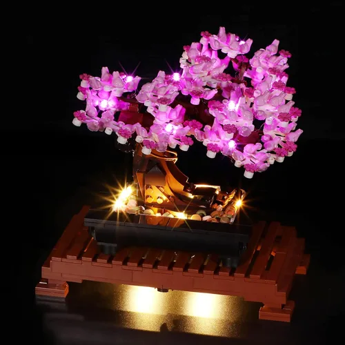 Vista 3 de Kit de iluminación LED Briksmax para árbol bonsái – Compatible con el modelo de bloques de construcción Lego 10281 – no incluye el set de Lego