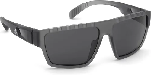 Vista 7 de Adidas SP0008 20A - Gafas de sol para hombre color gris transparente lente ahumada rectangular 2402in