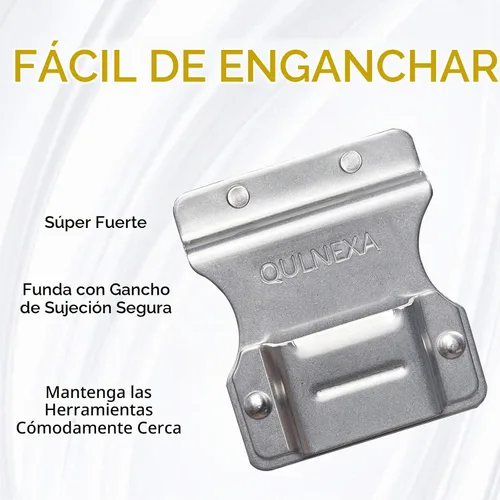 Vista 2 de Soporte de taladro con clip para cinturón de herramientas, funda con clip para cinturón de herramientas para soporte de cinta métrica, funda