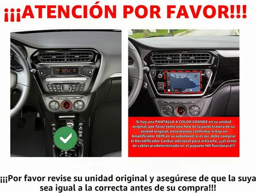 Vista 2 de Para Peugeot 301 2013-2025 Car CarPlay Android Navegación Automática Estéreo GPS Radio Reverse Cámara Pantalla 9 "IPS Pantalla Táctil Headunit