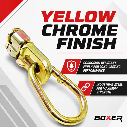 Vista 2 de Boxer - Paquete de 4 - Anillo de pera doble con ajuste de riel L - Accesorio L para riel de 5,000 libras