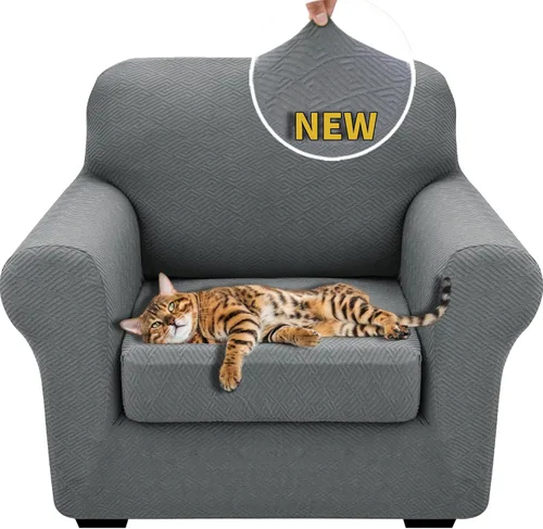 Vista 115 de XINEAGE Funda de diván para sofá en forma de L, fundas de sofá modular para mascotas, funda de asiento de sofá antideslizante lavable, fundas