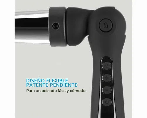 Vista 8 de Neuro by Paul Mitchell - Rizador de titanio flexible en ángulo, tecnología ajustable pendiente de patente, crea ondas de playa + rizos de aspecto