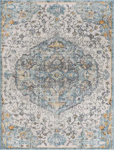 Vista 32 de Hauteloom Morriston - Alfombra tradicional para sala de estar, dormitorio, color gris, 2 x 3 pies