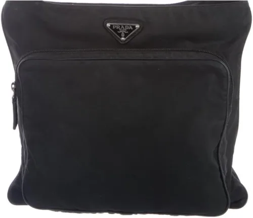 Vista 4 de Prada Bolso bandolera unisex de nailon Tessuto negro medio Negro