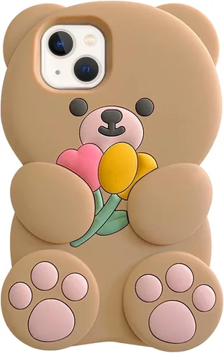 Vista 9 de UnnFiko Fundas para teléfono de iPhone 7/8 para mujeres y niñas, funda de goma suave con diseño retro clásico 3D, carcasa protectora de silicona