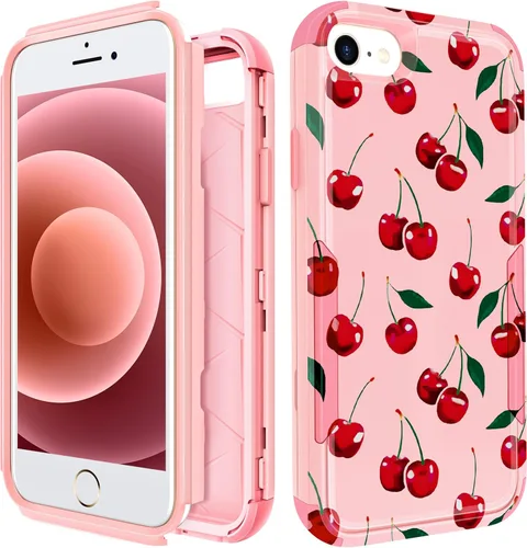Vista 67 de Funda para iPhone SE 2020/2022/3ª generación, para iPhone 8/7, funda protectora resistente con diseño de flor linda para mujeres, hombres, niñas