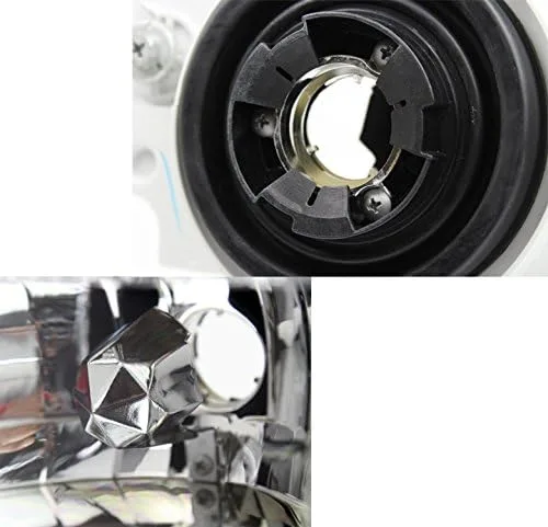 Vista 4 de Faros delanteros LED con esquina+luces de señal de parachoques cromadas compatibles con Jeep Grand Cherokee 1993-1998