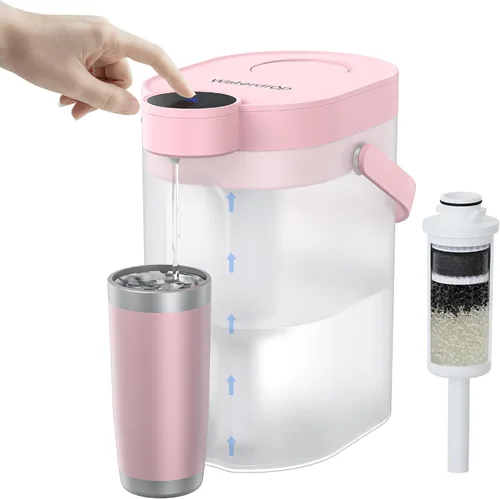 Vista 11 de Waterdrop FreshTaste - Jarra instantánea con filtro de agua, dispensador potente recargable, reduce el cloro, el plomo, el cobre, purifica, suaviza