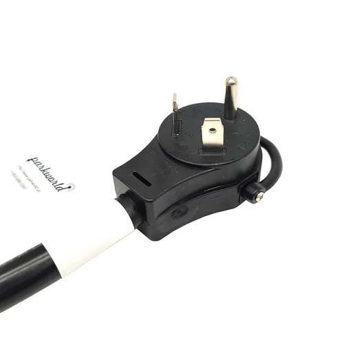 Vista 2 de Parkworld 63500 RV 3 clavijas 30A NEMA TT-30P macho a soldadura 50 AMP 6-50R cable adaptador de soldador hembra, 30 amperios 125 voltios, calibre