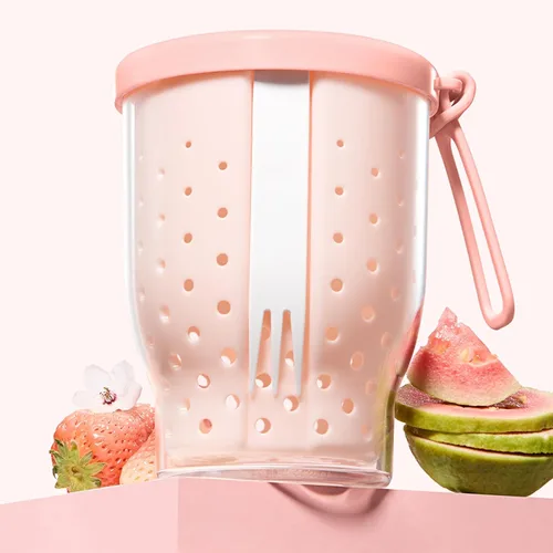 Vista 11 de Vasos de frutas de viaje de 25 onzas para automóvil, taza de almacenamiento de ensalada de frutas con tenedor y tapas, recipientes reutilizables a