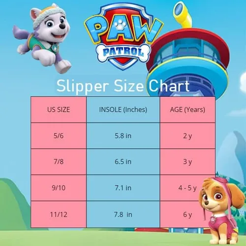 Vista 7 de Nickelodeon Pantuflas Paw Patrol para niñas