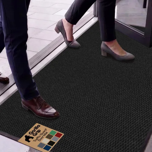 Vista 62 de GORILLA GRIP Traffic Guard - Tapete resistente para interiores y exteriores Negro