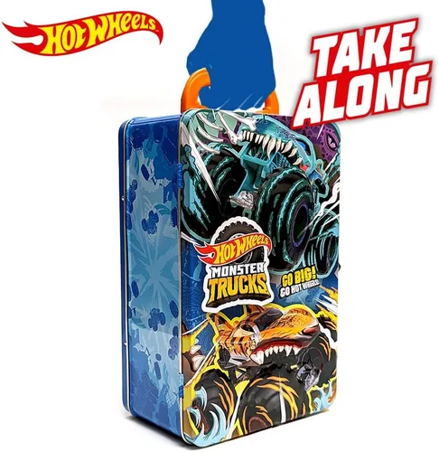 Vista 6 de Hot Wheels Monster Trucks - Estuche de almacenamiento para 6 camiones Monster o 25 coches