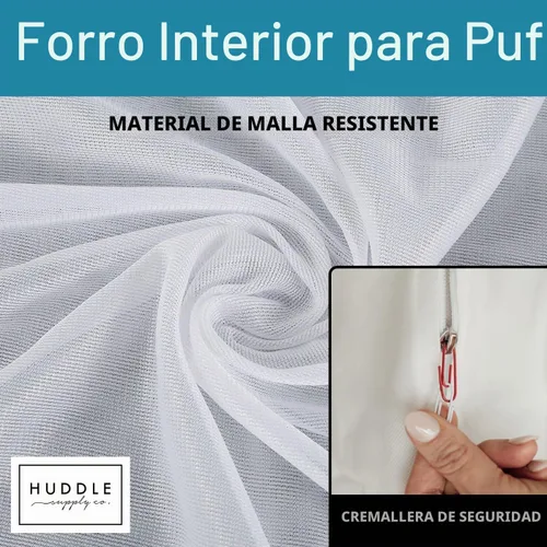 Vista 2 de Huddle Supply Co Funda para puf de diseñador para puf tamaño XL