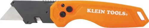 Vista 12 de Klein Tools 44303 FLICKBLADE Cuchillo utilitario plegable con almacenamiento de cuchillas, cuchillo utilitario con 5 cuchillas, compacto con botón