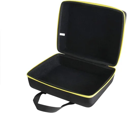 Vista 4 de Anleo Funda de viaje rígida para DEWALT DCC020IB 20V Max Inflator con batería (cremallera negra+amarilla)