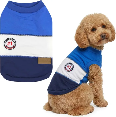 Vista 44 de Parisian Pet Camisa para perro de Amazonia - Ropa de algodón para perros pequeños - Elegante traje tropical para perros - Ropa ligera y suave
