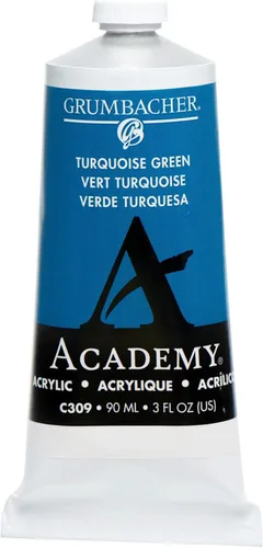 Vista 10 de Grumbacher Academy - Pintura acrílica, brillo, tubo de metal de 3.0 fl oz/3 onzas, tono verde de Hooker's
