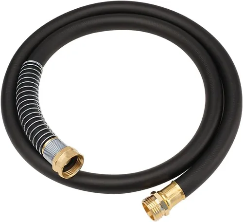 Vista 20 de Wiseflow Leader Hose Manguera de agua resistente de 3 x 5/8 pulgadas con accesorios de latón macho a hembra, extensor de manguera corta para carrete