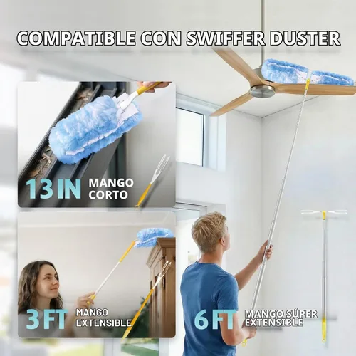 Vista 5 de Recambio de plumero para plumero Swiffer, 100 unidades, no incluye mango