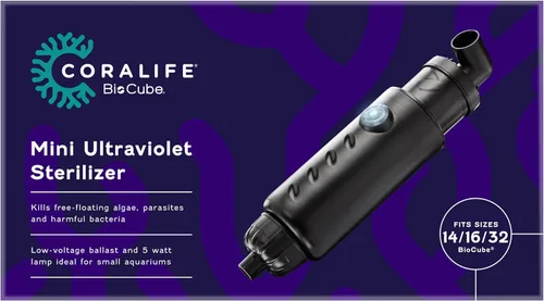 Vista 8 de Coralife Esterilizador ultravioleta Biocube Mini, lámpara UV de 5 vatios