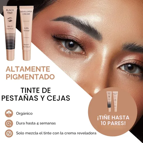 Vista 7 de Kit de color de pestañas Lomansa Instant Black 8ml, fácil de usar con resultados naturales para salón de belleza principiante