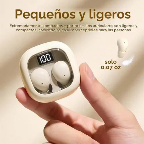 Vista 2 de Ear Buds Invisible Mini Auriculares Inalámbricos Bluetooth Más Pequeño