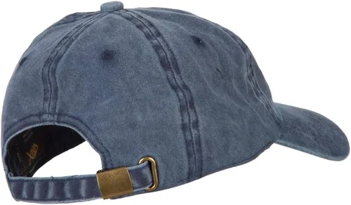 Vista 4 de Gorra de sarga de algodón lavado bordado con logotipo de la Guardia Costera de EE. UU.