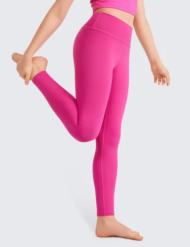 Vista 4 de CRZ YOGA Butterluxe - Leggings deportivos de longitud completa para niñas, pantalones de cintura alta para niños, pantalones de descanso para niñas