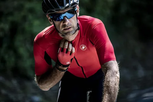 Vista 3 de Castelli Guantes Rosso Corsa Pro V para hombre para ciclismo de carretera y grava l