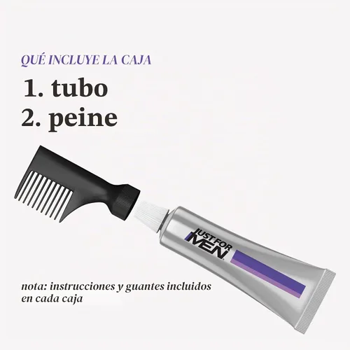 Vista 5 de Just For Men Touch Of Gray - Tinte para el cabello, gris negro (paquete de 6)