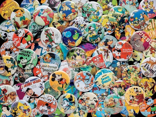 Vista 6 de Ceaco - Disney - Botones Vintage - Rompecabezas de 750 piezas