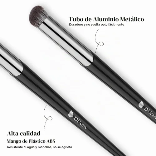 Vista 7 de DUcare Cepillo corrector para debajo de los ojos, cepillo angulado pequeño V01