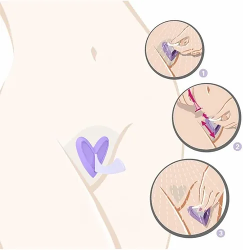 Vista 3 de Plantilla de bikini Pubic Hair Trimmer Pubic Hair Razor Set Bikini Trimmer Shaver Forma Privada Área Íntima Cuchillo de afeitar