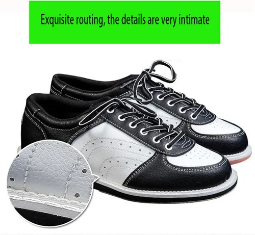 Vista 3 de Zapatos de boliche para mujer, zapatos de bolos con suela deslizante, zapatos casuales para césped