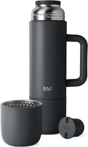 Vista 11 de Simple Modern Botella de Bebida Caliente Aislada de 36oz con 2 Tazas Termo de Café de Viaje para Bebidas Calientes Tapa de Girar y Verter
