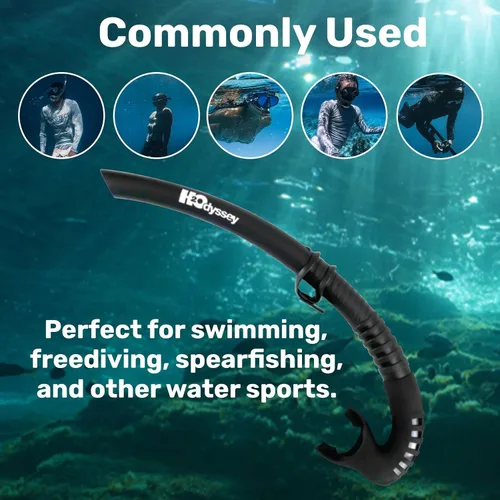 Vista 3 de H2Odyssey Pro Stash - Snorkel plegable con válvula de purga - Material de silicona sin equipo de buceo