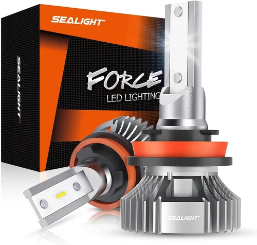 Vista 16 de SEALIGHT Bombillas LED antiniebla 9145 H10 Bule, 13,000 LM 6500K blanco frío H10, tamaño 1:1 9040 9140 9145 bombillas LED antiniebla