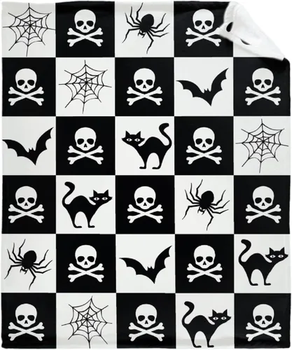 Vista 48 de Manta de Halloween para bebé, diseño de calabaza, fantasma, telaraña, súper suave, manta acogedora para recién nacido, manta de recepción para bebé